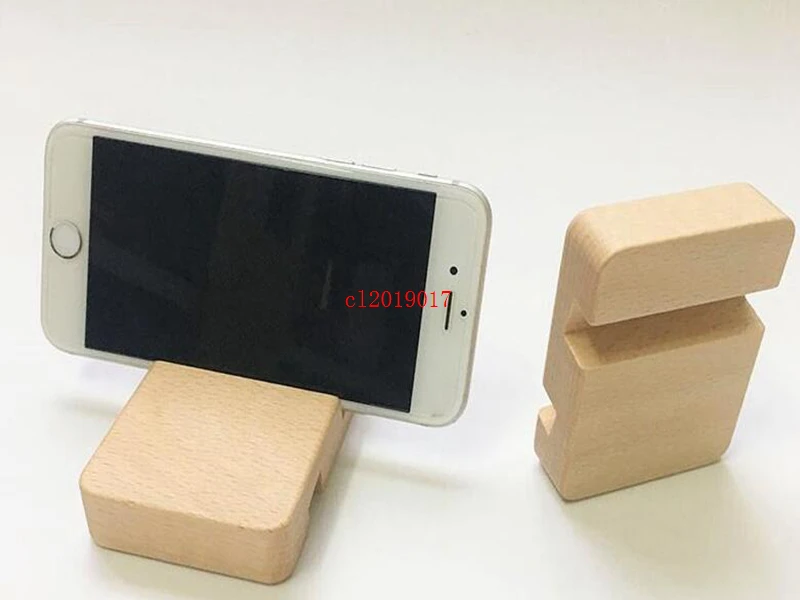 Beech Wood Phone Stand Holder For iPhone 6 6s 7 Plus Mobile Phone Stand Universal Wooden Stand Holder For iPhone 6s