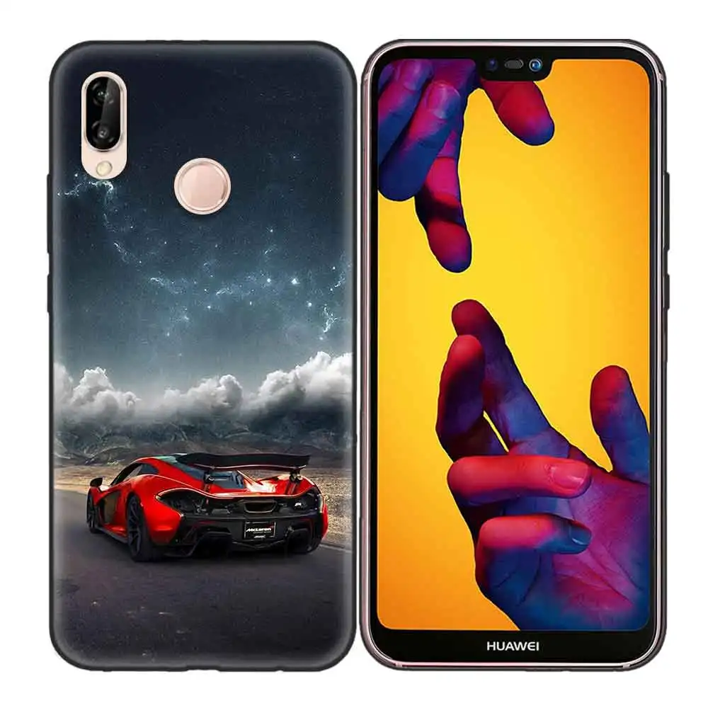 Прозрачный Черный мягкий силиконовый чехол для huawei P9 P10 P20 P30 mate 10 20 Lite Pro P Smart Z Plus Nova Shell Prime Hot Car Au - Цвет: Прозрачный