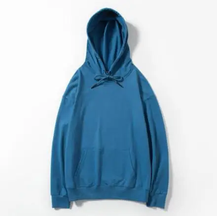 Blue GCAROL, новинка, женский элегантный стиль, однотонный, с капюшоном, для отдыха, негабаритный, тонкий, Осень-зима, свитшот, спортивный, базовый, с рисунком, пуловер, плюс M-2XL - Цвет: Blue