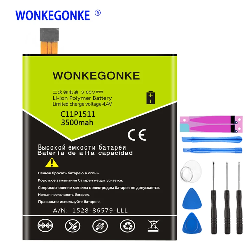 Аккумулятор WONKEGONKE C11P1511 для Asus ZenFone 3 ZenFone3 Ze552kl Z012da/e|Аккумуляторы мобильных телефонов| |