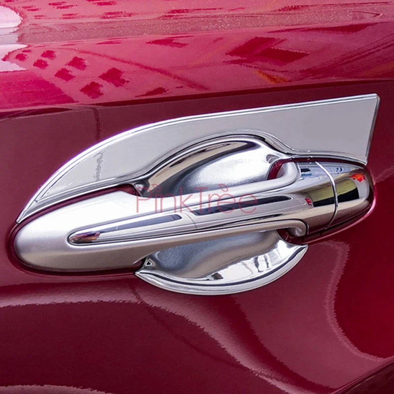 Хромированная крышка ручки двери для Toyota RAV4 2013 2014 2015-2019 ручка Чаша вставка