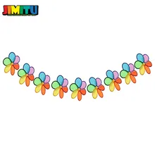 JIMITU Радуга цветок ветряная мельница вертушка флаг колокольчик Открытый Кемпинг Свадьба День рождения Рождество сад подвесной Декор