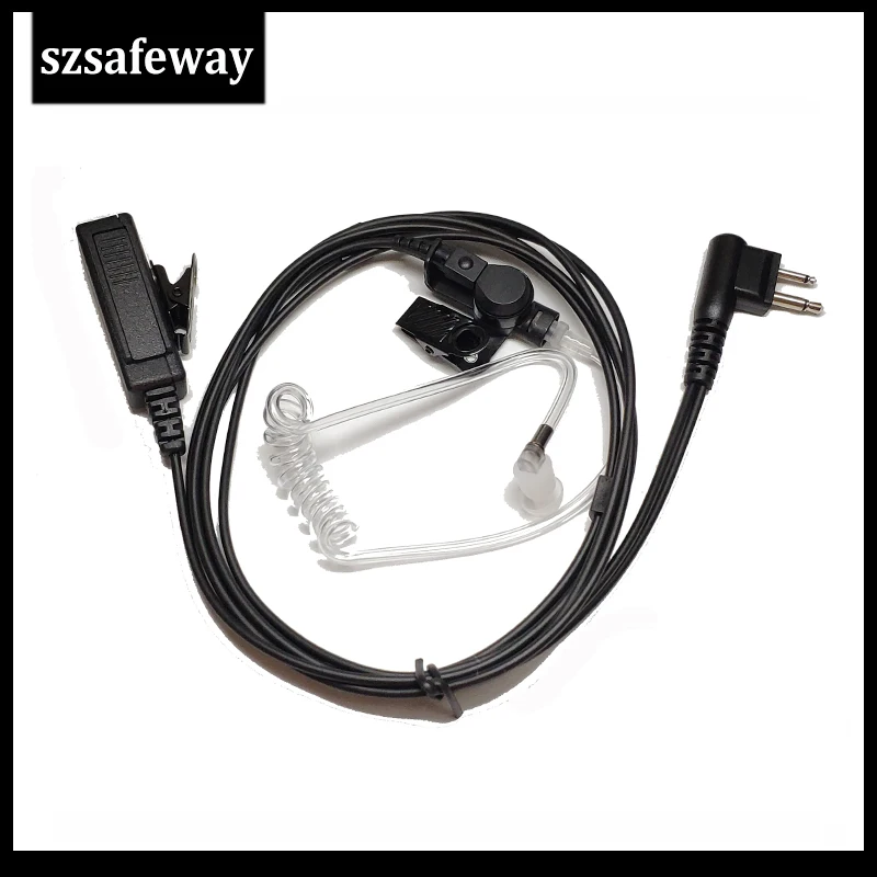 

acoustic tube earpiece two way radio earphone with push to talk for Motorola CP040,CP200,GP300 etc