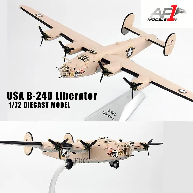 AF1 США B-24D Liberator 1/72 литой под давлением самолет модель самолета
