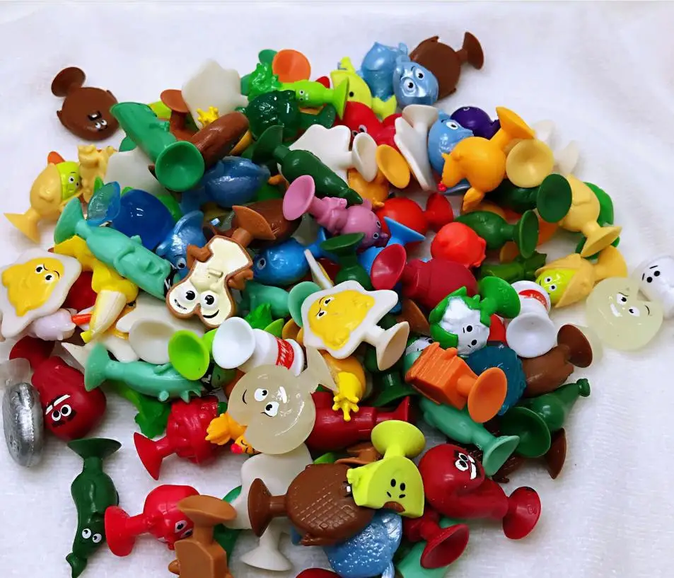 25/50/100Pcs stikeez Mini Vegetable Sucker Dolls Toy Kids Cartoon Fruit Animals Capsule Action Figure Toys Gifts For Children | Игрушки и