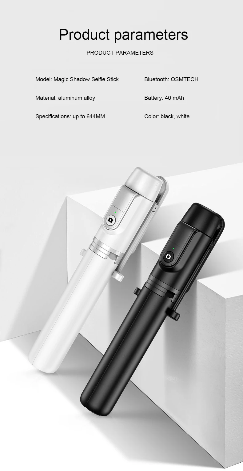 CYKE мини-независимый штатив телескопическая штанга ручной беспроводной Bluetooth селфи-палка 3 в 1 пульт дистанционного управления затвором Селфи