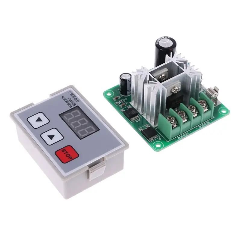 1 комплект DC 12 V-24 V 10A ШИМ двигатель Скорость Управление; регулятор цифровой Дисплей мотор Скорость Управление переключатель