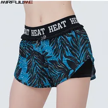 Летние женские спортивные шорты, эластичные шорты для бега, шорты для занятий спортом с 3D-принтом, шорты для йоги, пляжные шорты, тренировочные шорты