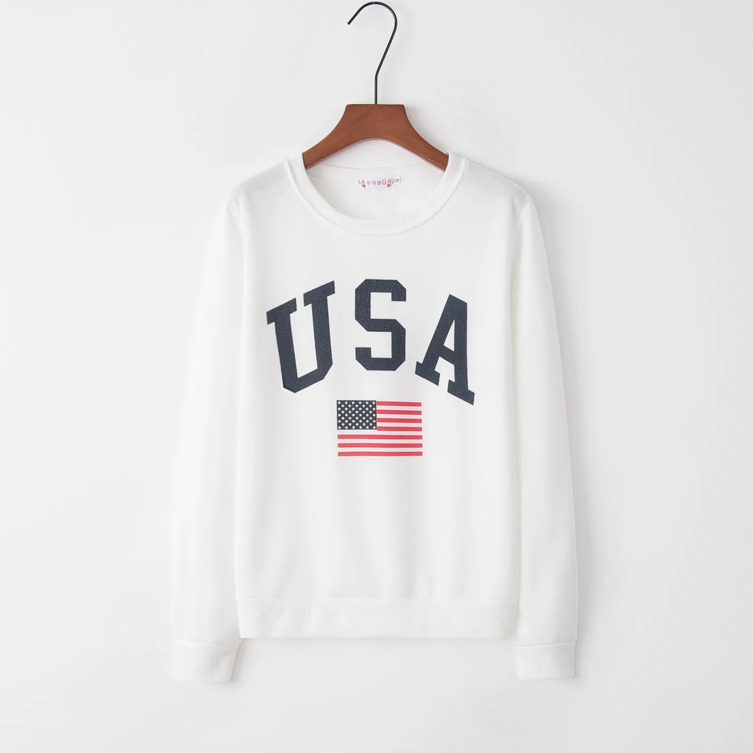 Принт буквы США 2020 новый дизайн распродажа толстовки женские повседневные Kawaii