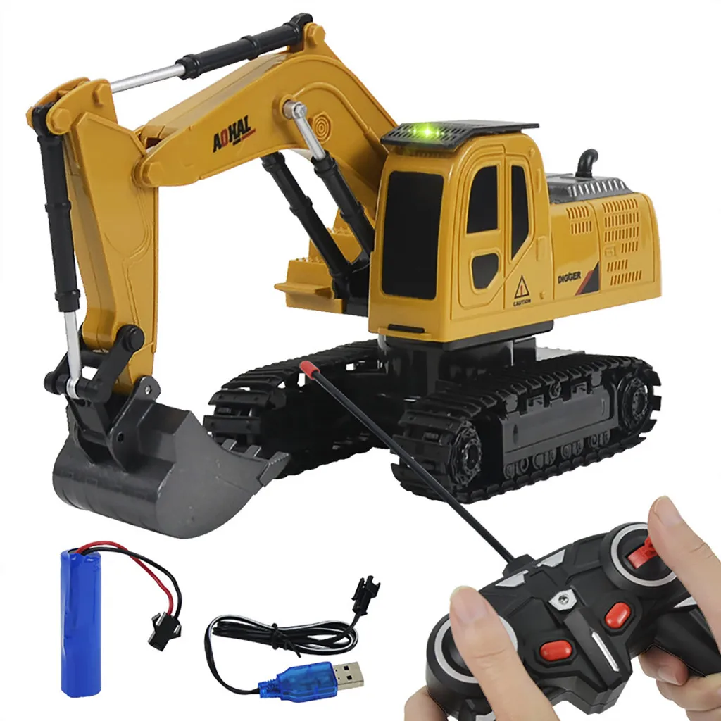 Intelligence Metal Diecast Excavator Construction Truck Toy Tractor Heavy Metal Excavator Kids toys Brinquedos Juguetes игрушки