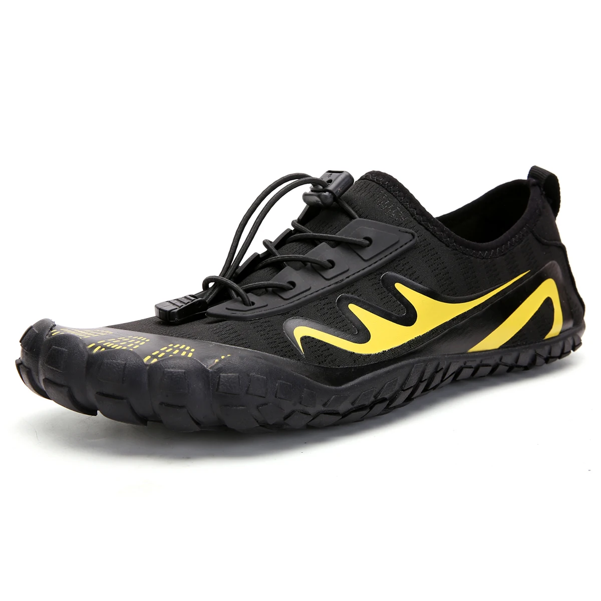 black yellow Модные кроссовки, быстросохнущие, унисекс, акваобувь, водонепроницаемая обувь для пляжа, мужская обувь, женская обувь, дизайн резиновой подошвы, для йоги, ходьбы - Цвет: black yellow