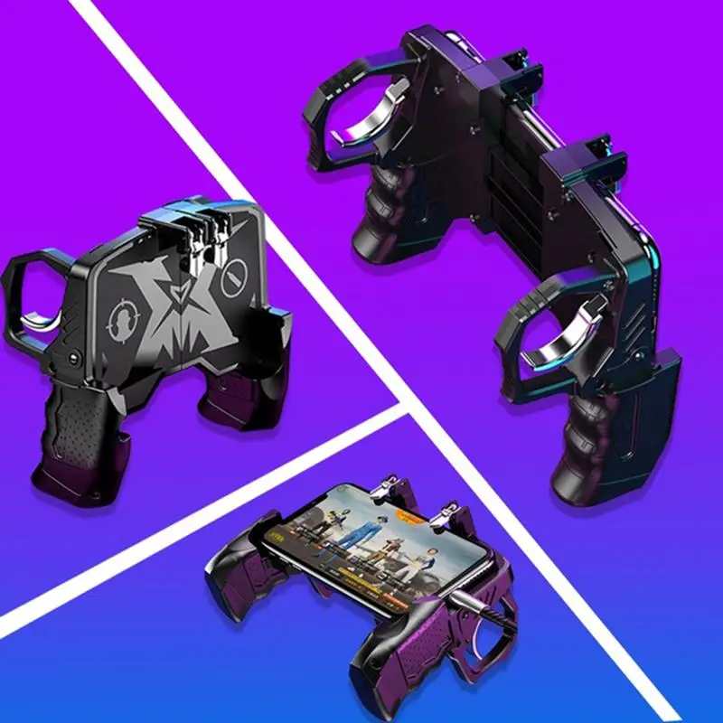  K21 PUBG Mobiele Gamepad Joystick Metalen L1 R1 Trigger Game Shooter Controller for iPhone Android 