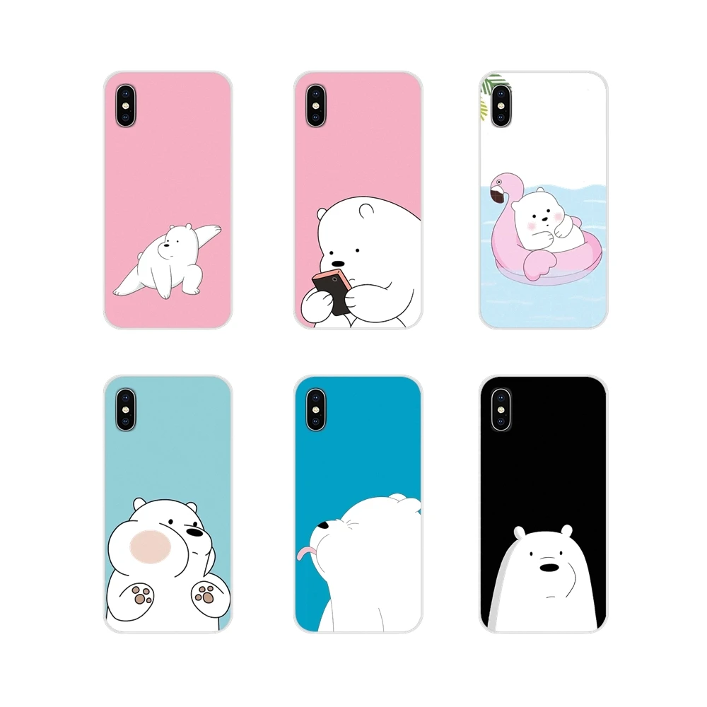 

We Bare Ice Bear Panda Silicone Phone Bag Case For HTC One U11 U12 X9 M7 M8 A9 M9 M10 E9 Plus Desire 630 530 626 628 816 820 830
