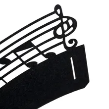 Обертка для кексов с музыкальными нотами, чашки для кексов на свадьбу, день рождения, вечеринку, декор для выпечки, обертка для кексов, музыкальные ноты, чашки для кексов