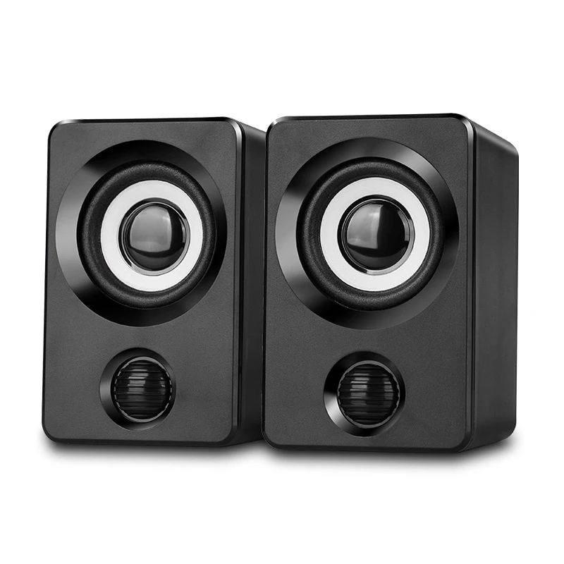 Черный USB Speaker Mini Portable Speaker with HD Audio Strong Compatibility for Notebook Desktop Computer Hi 888 - Цвет: Черный