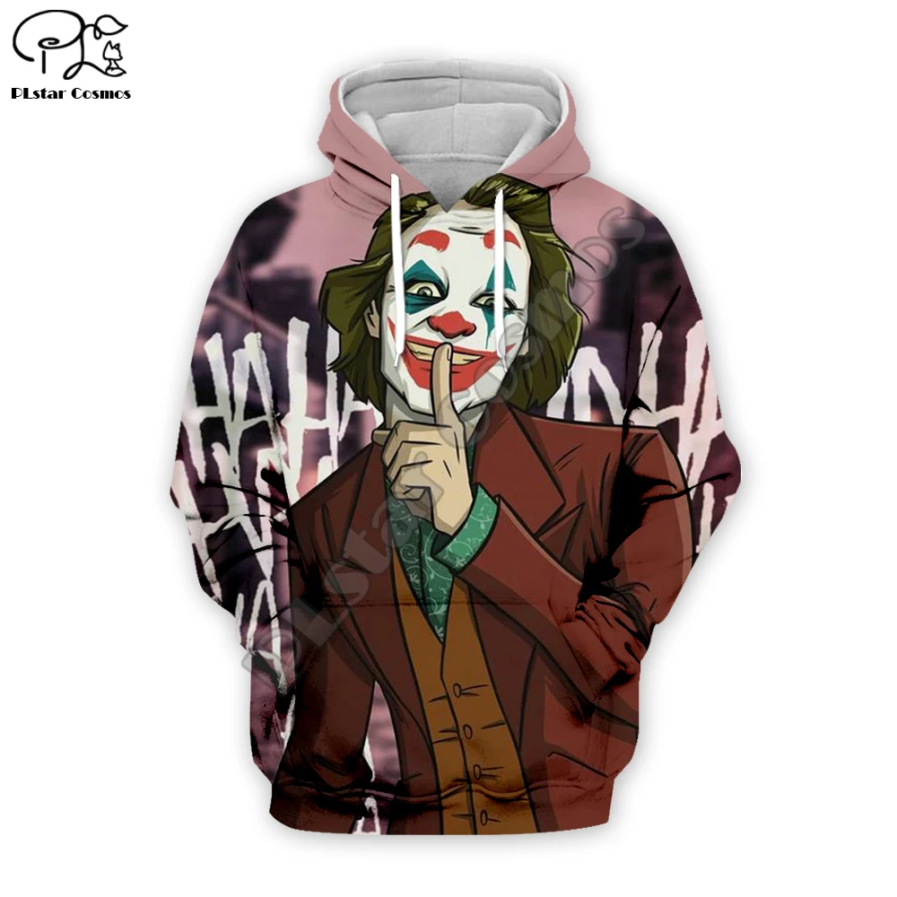 

PLstar Cosmos Hot movie Joker Joaquin Phoenix Colorful Harajuku Tracksuit 3D Print Hoodie/Sweatshirt/Jacket/shirts Men Women s-2