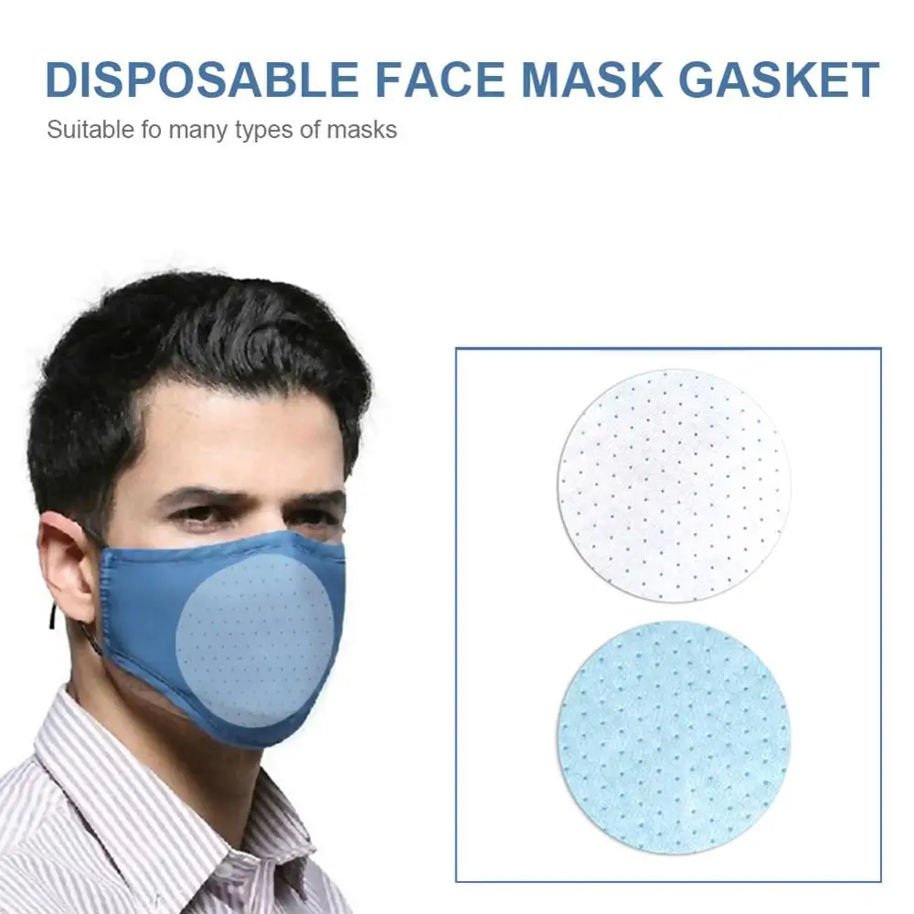 

10pcs Disposable Mask Gasket Filter Cotton Core 3 Layer Composite Replaceable Square Round Optional Effectively Filter Dust