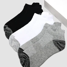5 Pairs Mens Ankle Socks Breathable Low Cut Tab With Arch Support Mesh Casual Short Sock Athletic Cushioned Cotton Sports Socks