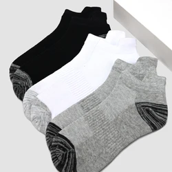 5 Pairs Mens Ankle Socks Breathable Low Cut Tab With Arch Support Mesh Casual Short Sock Athletic Cushioned Cotton Sports Socks