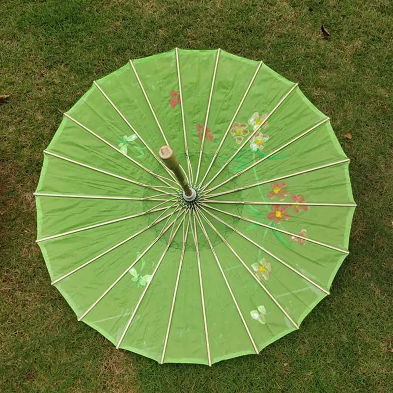 Винтажный Шелковый зонт из промасленной бумаги, Женский декоративный зонтик для свадебной фотосессии, декор для танцев, реквизит, зонты