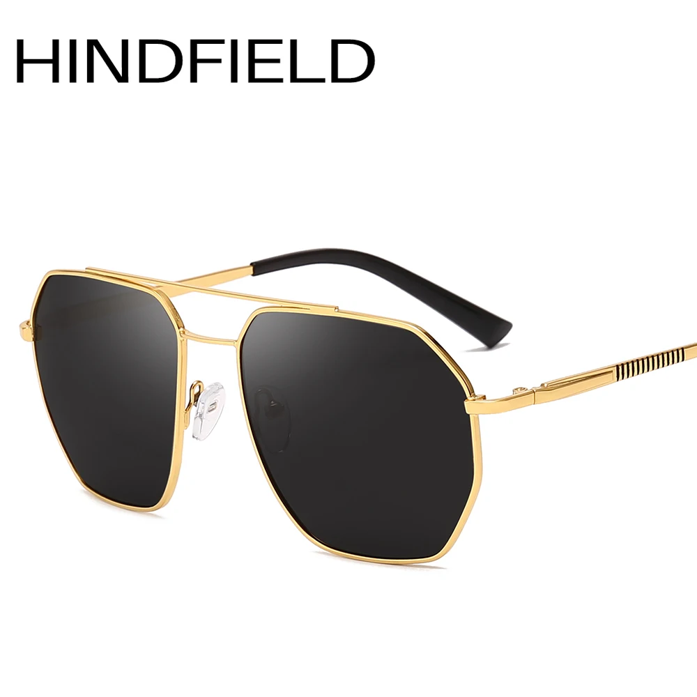 Прямоугольные мужские солнцезащитные очки Hindfield Модные Мужские поляризационные