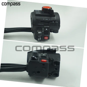 

7/8" 22mm Universal Motorcycle Handlebar Switches Lamp Headlight Fog Light Power Start Kill Switch Assembly For Honda Yamaha
