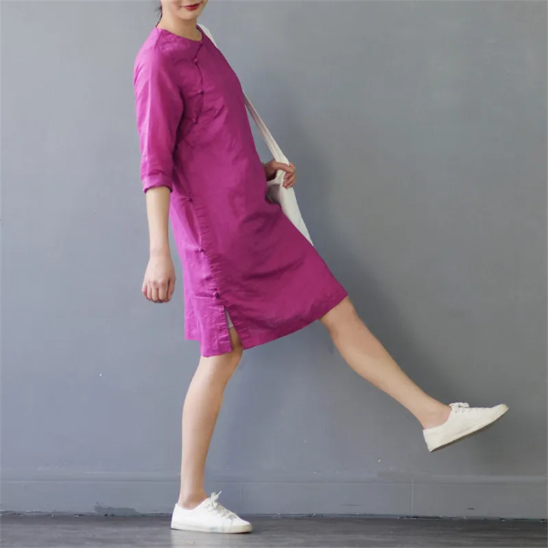 Женское винтажное платье в стиле ретро с пуговицами|summer dress|dress vintagedresses short |