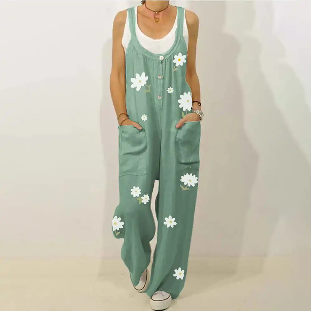 printed dungarees womens