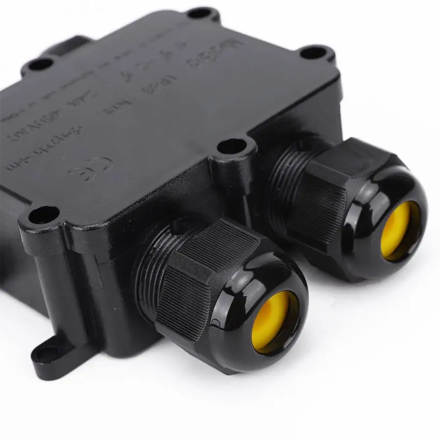 konektor Plastic Waterproof Junction Box M686 Outdoor Cable 4-Way H Type Electrical Junction Box IP68