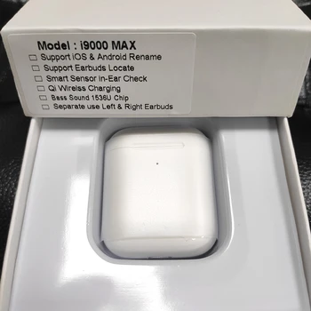 

i9000 MAX TWS Arie 2 Wireless Earphone 8D Super Bass Bluetooth 5.0 Earphone Sliding Volume Adjustment Earbuds PK i5000 i9000tws