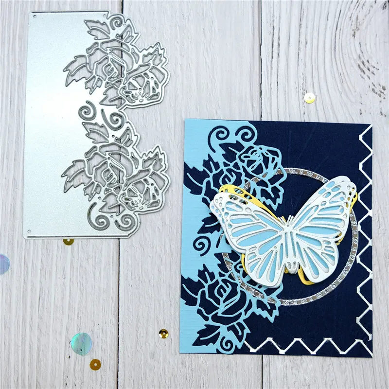 

GJCrafts Flower Lace Dies Frame Metal Cutting Dies New 2019 for Card Making Scrapbooking Embossing Craft Dies Background Dies