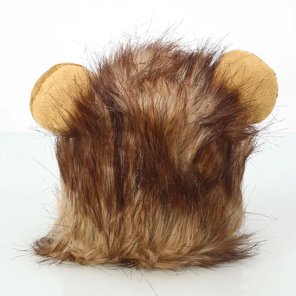 Украшение игрушки игрушка Шляпа кошка косплей парик домашнее животное голова Крышка 18*17 см красочные Моделирование волос осень зима щенок одеваются