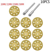 10 pçs serra circular lâminas de corte madeira disco carpintaria diamante metal para dremel broca ferramenta de corte rotativo ferramentas elétricas accessori
