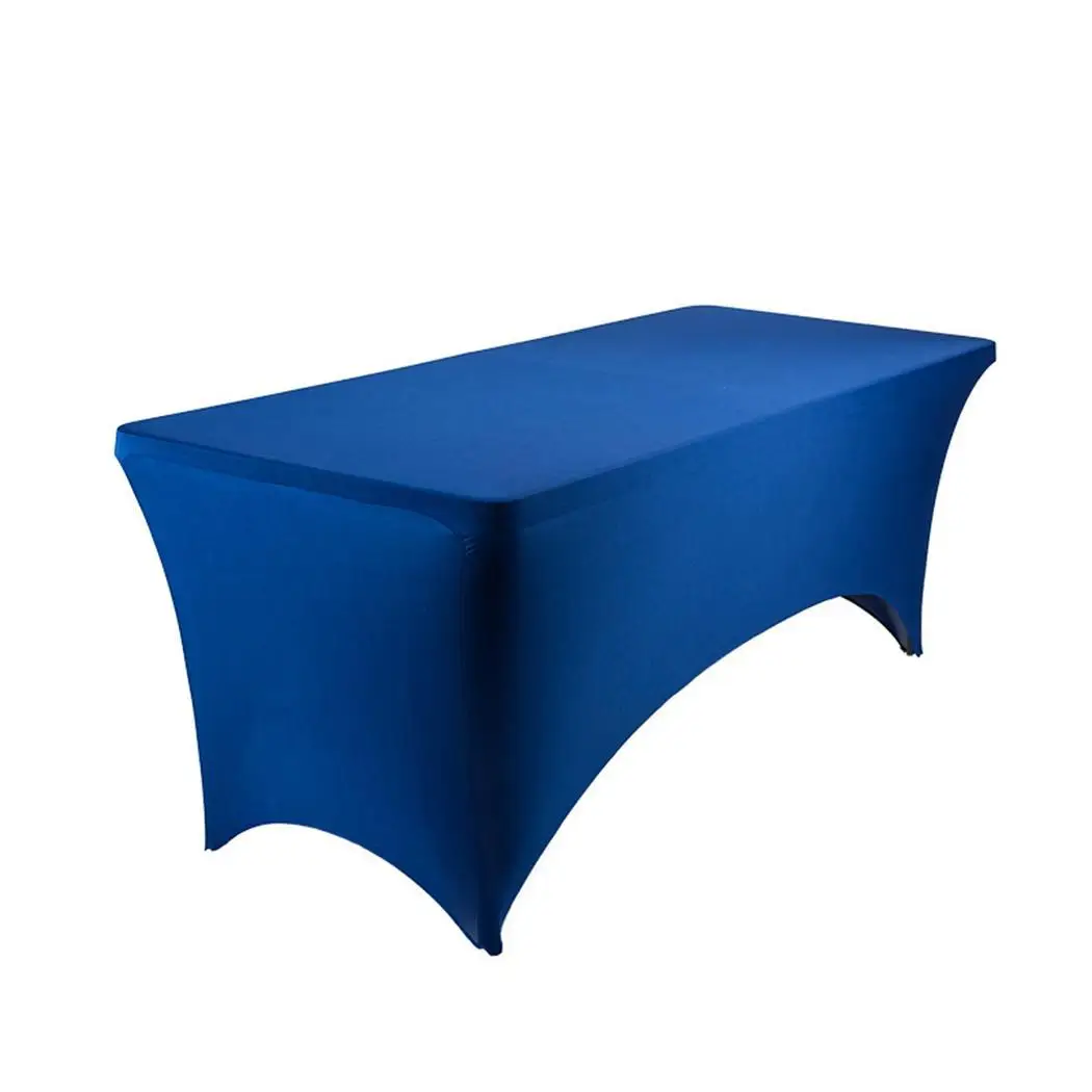 dark blue Эластичный крышка стола прямоугольная подходящая скатерть Свадебная вечеринка скатерть - Цвет: dark blue