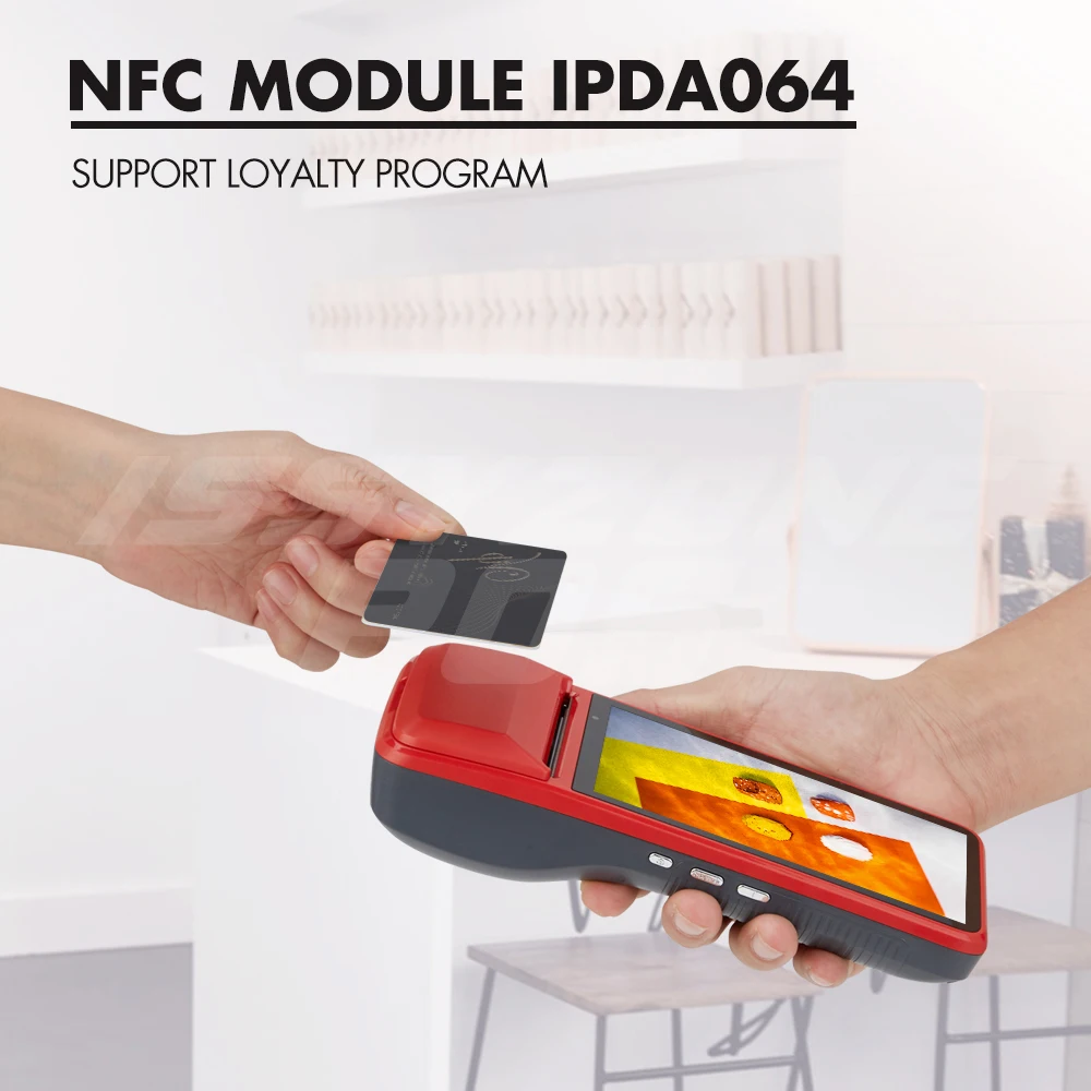 ISSYZONEPOS КПК Android 7,1 Bluetooth термопринтер 58 мм 4G WiFi мобильный заказ POS терминал NFC 1D сканер штрих-кода