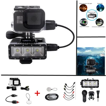 

Multifunctional Waterproof Case Charging and Waterproof With Led Light Charging Fill light for gopro Hero7 Black 6 5 4 Hero 2018