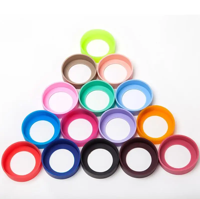 

10pcs Protective Water Bottle Silicone Coasters Sleeve For 36oz Vacuum Tumbler Travel Mug rtic Cup Bottomyeti Cover