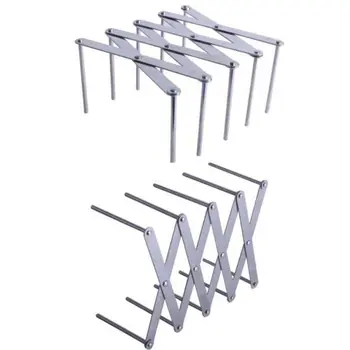 

Kitchen Organizer Stainless Steel Pot Lid Dish Holder Rack Steamer Shelf Tray Cookware Adjustable Length Kitchen Storage ZJ