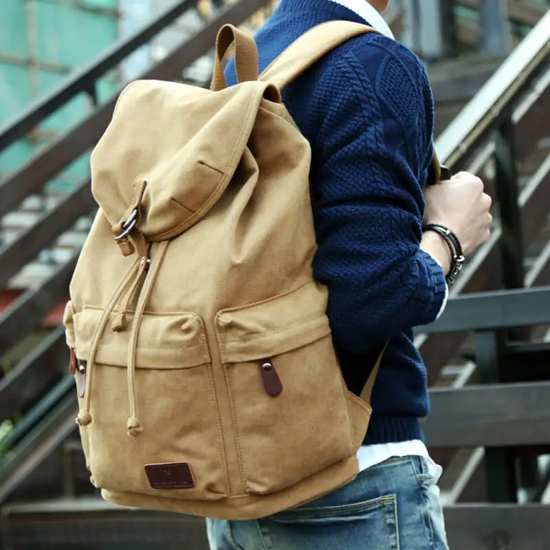 MOYYI женский холщовый рюкзак в консервативном стиле, школьная сумка для девушек, студенток, сумка для ноутбука, Качественные рюкзаки Mochila Bolsas - Цвет: Khaki  no USB