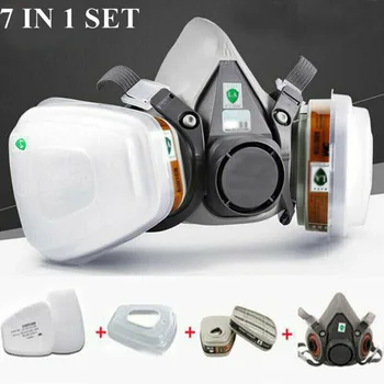 

Half Face Painting Spraying Gas Protector Cover Safety Dust Filter Kit 6200