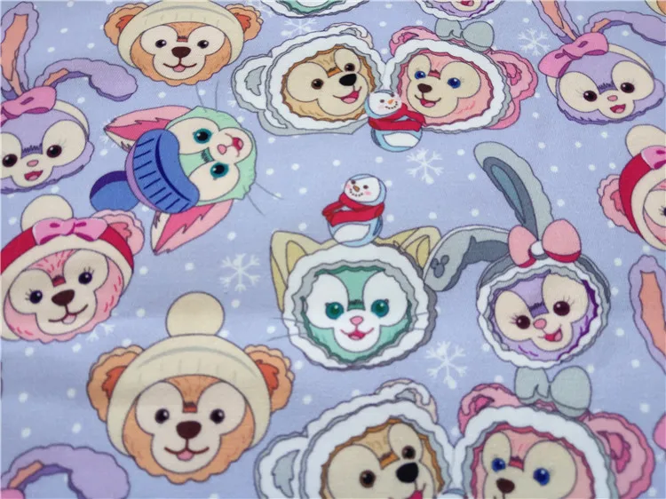 50*140 см Duffy Bear ткань, холст для пэчворка мультяшный медведь ткань для ткани детский домашний текстиль для шитья Тильда сумка