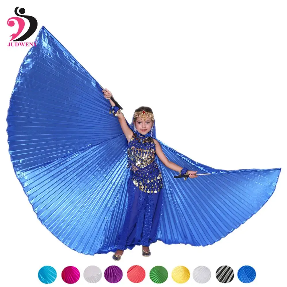 

Bellydance Wings for Girls Angel Wings Bollywood Oriental Design Egypt Isis Wings Baju Belly Dance Wings 10 Colors with Sticks