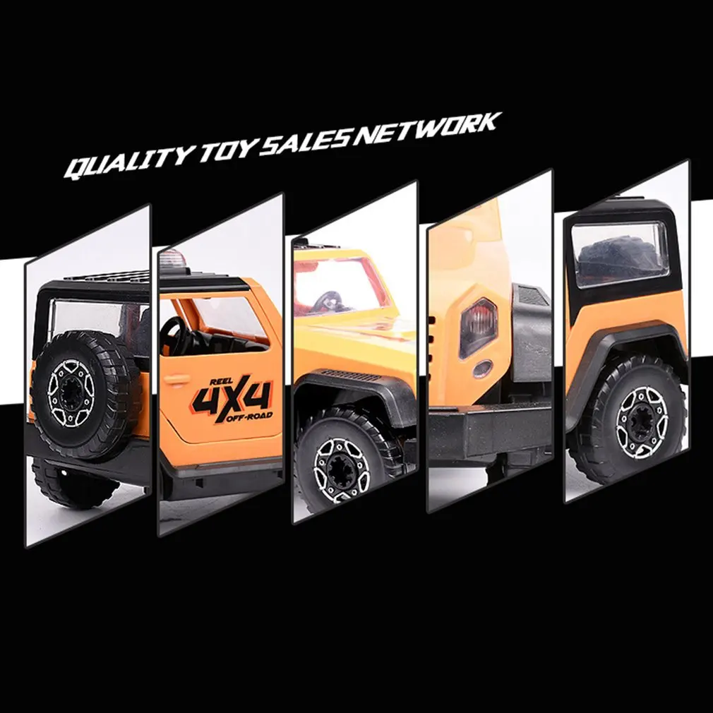 

Electric Jeep Car Kit DIY Assembly Model Kids Drill Screws Toys Building Car with Lights and Sound Take Apart Tool Kids Toys