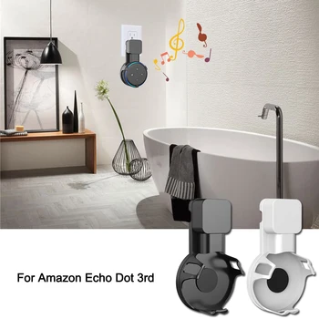 

Outlet Wall Mount Stand For Amazon Echo Dot 3rd Gen Plug Bracket Hanger With Cable Winder In Kitchen Bathroom Bedroom