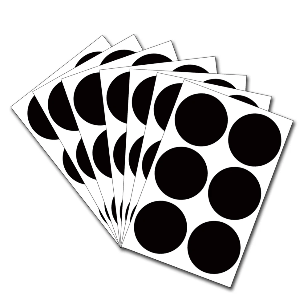 

Mini-chalkboard label Round30mm chalkboard sticker easy carry and water resistant Code Dot Stickers Sticky Adhesive Spot Labels