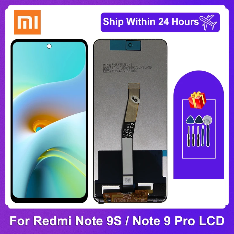 Original For Xiaomi Redmi Note 9 Pro LCD Display