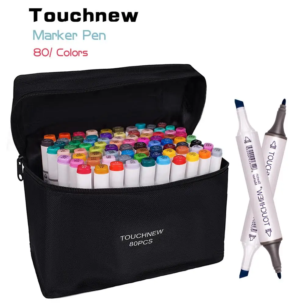 TOUCHNEW 30/40/48/60/80/168 цветов художественные маркеры графика Рисование Живопись