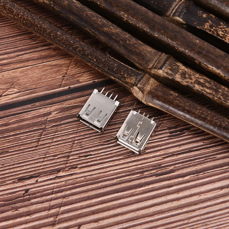 USB гнездо типа A 4Pin 180 градусов припой разъем