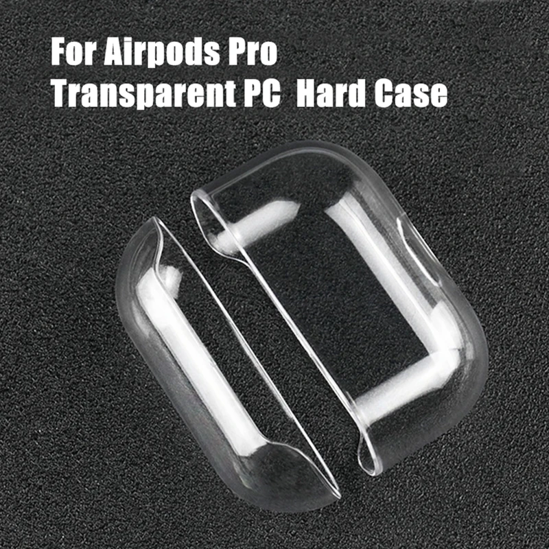 Transparent 500 шт оптом Прозрачный жесткий чехол для Airpods Pro противоударный чехол s для Airpods 3 bluetooth наушники силиконовый чехол - Цвет: Transparent