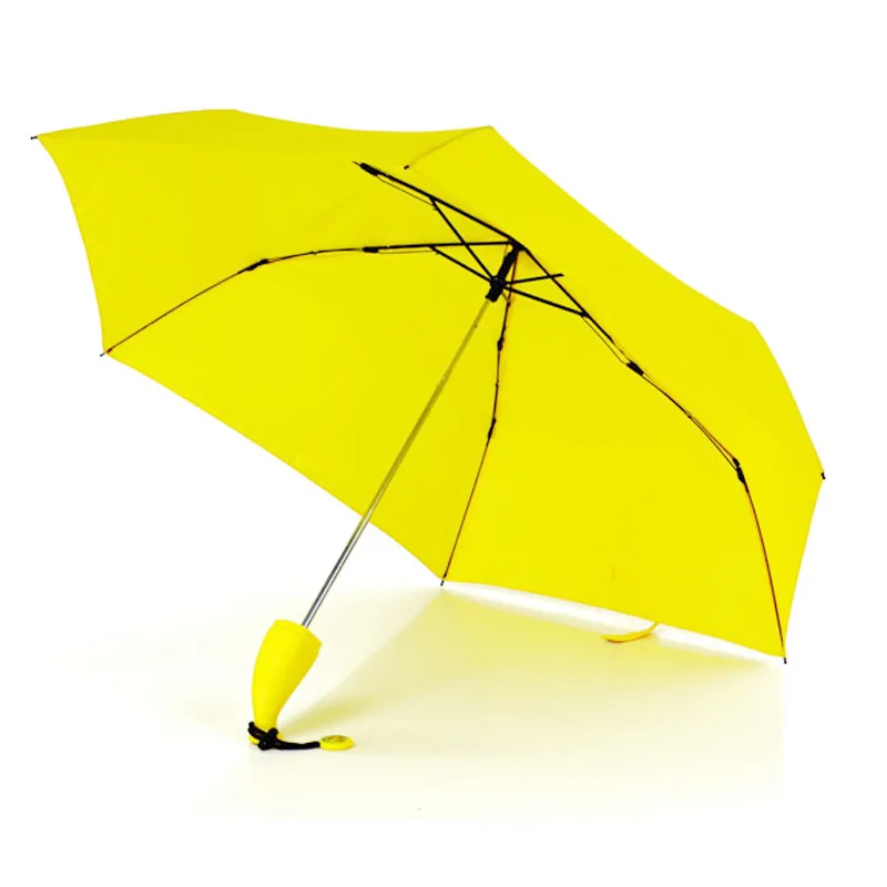 YADA Fashion Mini Banana Umbrella Parasol Rainy Creative Fruit Folding Umbrellas For Women Men UV Windproof Umbrellas YD200027
